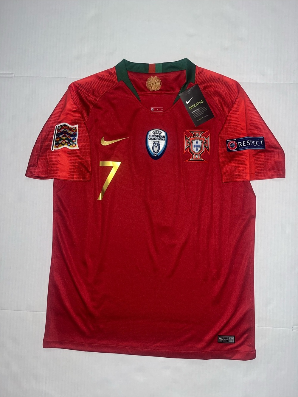 Cristiano Ronaldo CR7 Portugal 2019 Nations League Jersey Size M